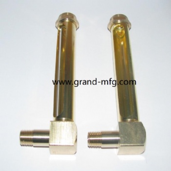 Brass oil level gauge tubular oil level indicator NPT1/4