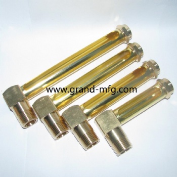 BSP Thread brass oil level gauge tubular oil indicator G3/8