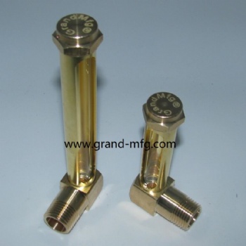 BSP Thread brass oil level gauge tubular oil indicator G3/8