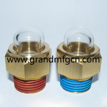 GrandMfg® Brass level 3-D BullsEye Sight Glass NPT1/2 inch