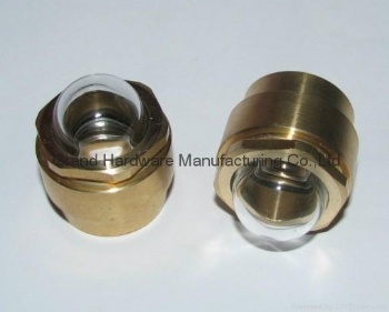 GrandMfg® Brass level 3-D BullsEye Sight Glass NPT1/2 inch