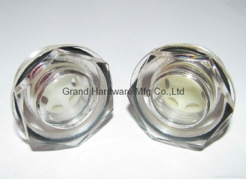 Metric thread plastic oil level sight glass window plugs for air pump