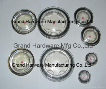 BSP Threaded plastic oil level sight glass window plugs for air pump