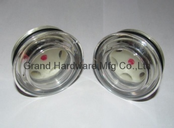 Circular Press Fit Plastic oil level sight glass window plugs for air pump