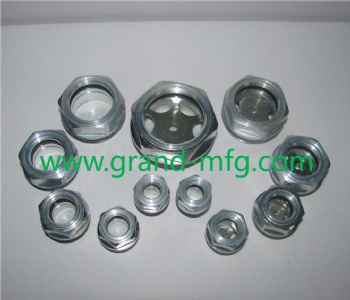 mechanical diaphragm metering pump aluminum oil level sight glass plugs G1/4 inch