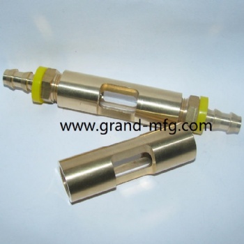 GrandMfg® Male NPT1/4 3/8 1/2 threaded Brass tubuar Vented Oil level Gages indicator gauges.