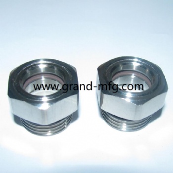 M42X1.5 and M42x2 Sodium Hypochlorite Industrial Pump aluminum oil sight glass windows plugs