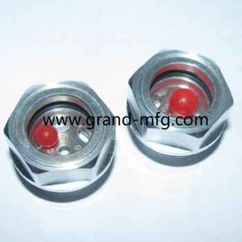 BSP 1 inch G 1 inch Hexagon Aluminum oil sight glass windows plugs for maintain Busch vacuum pump