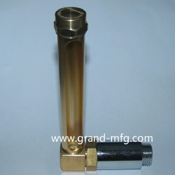 NPT Male Elbow Brass tubular Vented Oil level Gage indicator gauge