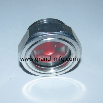 Busch Vacuum Pumps and roots blower Hexagon aluminum oil sight glass BSP 1 inch