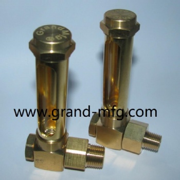 GrandMfg® Male NPT1/4 3/8 1/2 threaded Brass tubuar Vented Oil level Gages indicator gauges.