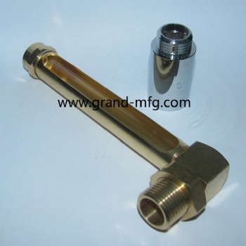 NPT Male Elbow Brass tubular Vented Oil level Gage indicator gauge