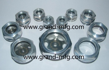 BSP 2 Inch o G 2 inch Aluminum Oil level Sight Glass plugs for Gearbox and Gear Moter
